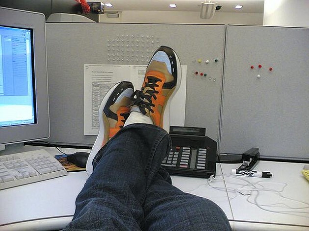 feet on desk