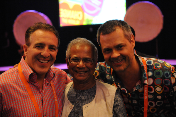 Greg and Dr. Muhammad Yunus at EO Amsterdam, 2011